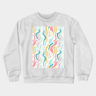 Autumn Nostalgia: Retro Pastel Doodle Delight Crewneck Sweatshirt